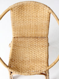 mid-century rattan chair
