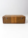 vintage stripe suitcase