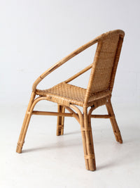 mid-century rattan chair