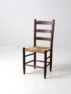 antique rush seat chair