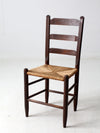 antique rush seat chair