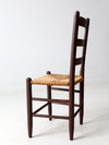 antique rush seat chair