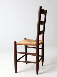 antique rush seat chair