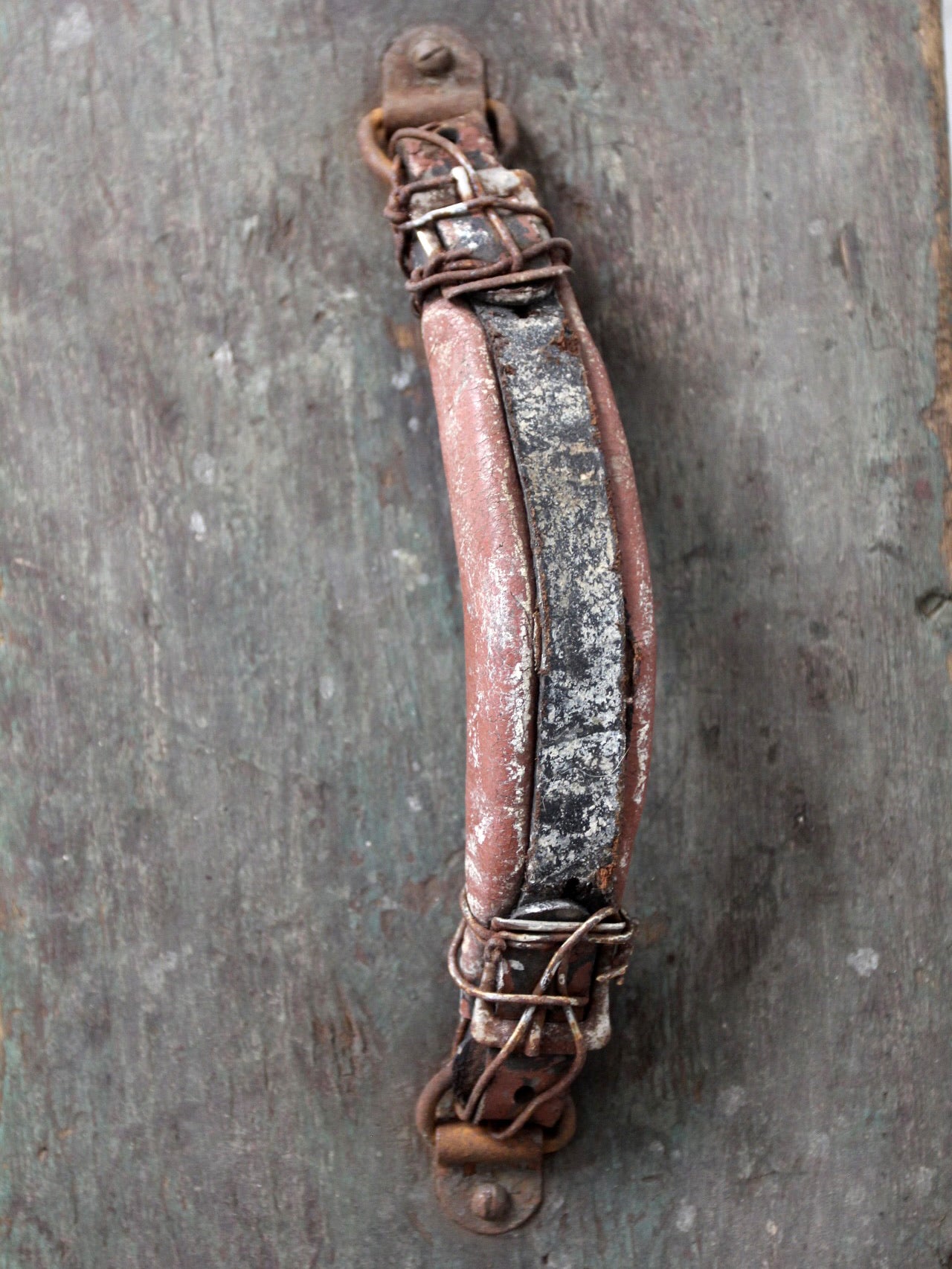 vintage green wood tool box