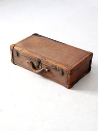 antique leather suitcase