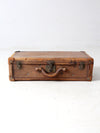 antique leather suitcase