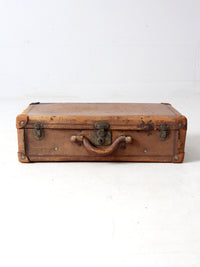 antique leather suitcase