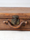 antique leather suitcase