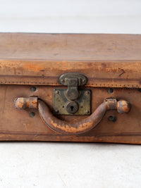 antique leather suitcase