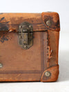 antique leather suitcase