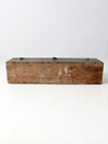 vintage green wood tool box