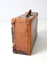 antique leather suitcase
