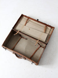 antique leather suitcase