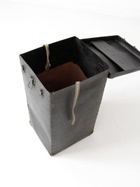 antique vulcanized fiber instrument case