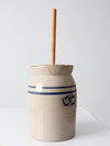 vintage Marshall Pottery stoneware butter churn