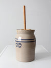 vintage Marshall Pottery stoneware butter churn