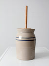 vintage Marshall Pottery stoneware butter churn