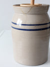 vintage Marshall Pottery stoneware butter churn