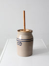 vintage Marshall Pottery stoneware butter churn