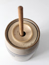 vintage Marshall Pottery stoneware butter churn