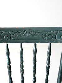 antique painted press back chair