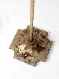 vintage brass fireplace tools set with stand