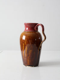 vintage handmade studio pottery pitcher