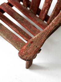 vintage children's Adirondack chair