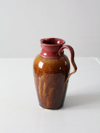 vintage handmade studio pottery pitcher