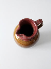 vintage handmade studio pottery pitcher