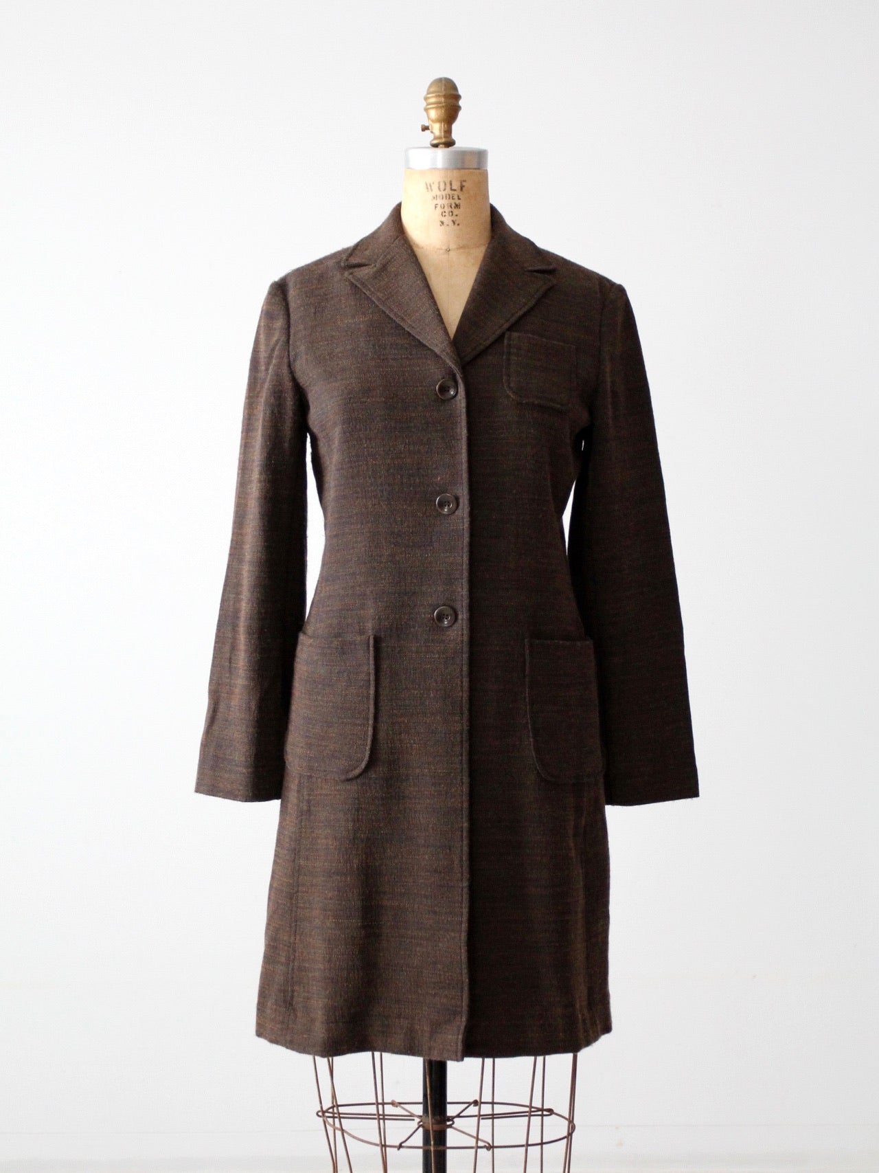 vintage 90s Parallel wool coat
