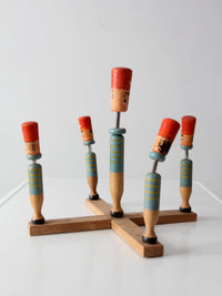 mid-century Japanese bobblehead toy sculpture