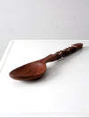 vintage large tiki style carves spoon