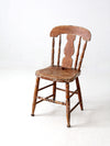 antique splat back primitive chair