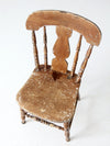 antique splat back primitive chair