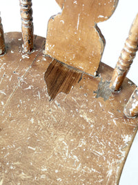 antique splat back primitive chair