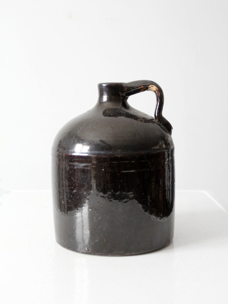 antique American stoneware jug