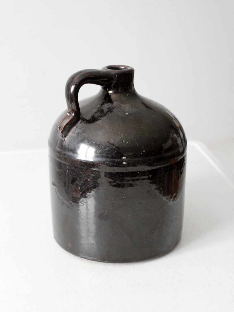 antique American stoneware jug