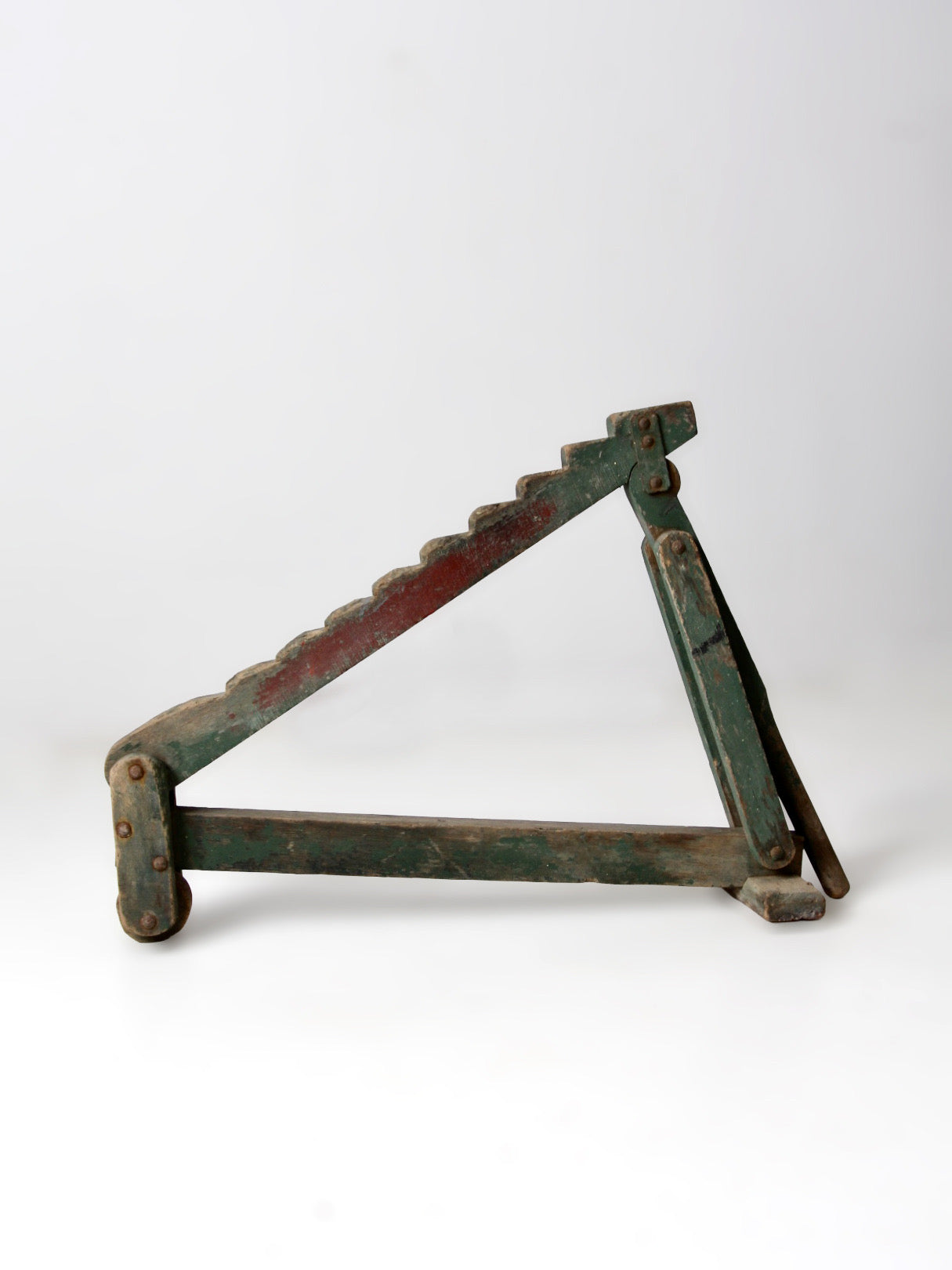 antique primitive wagon jack