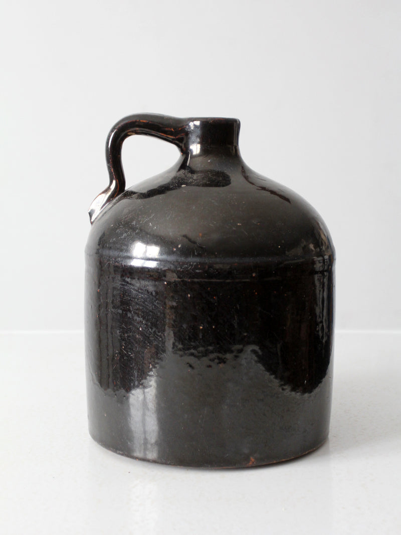 antique American stoneware jug