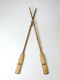 vintage Feather Brand Caviness oars pair