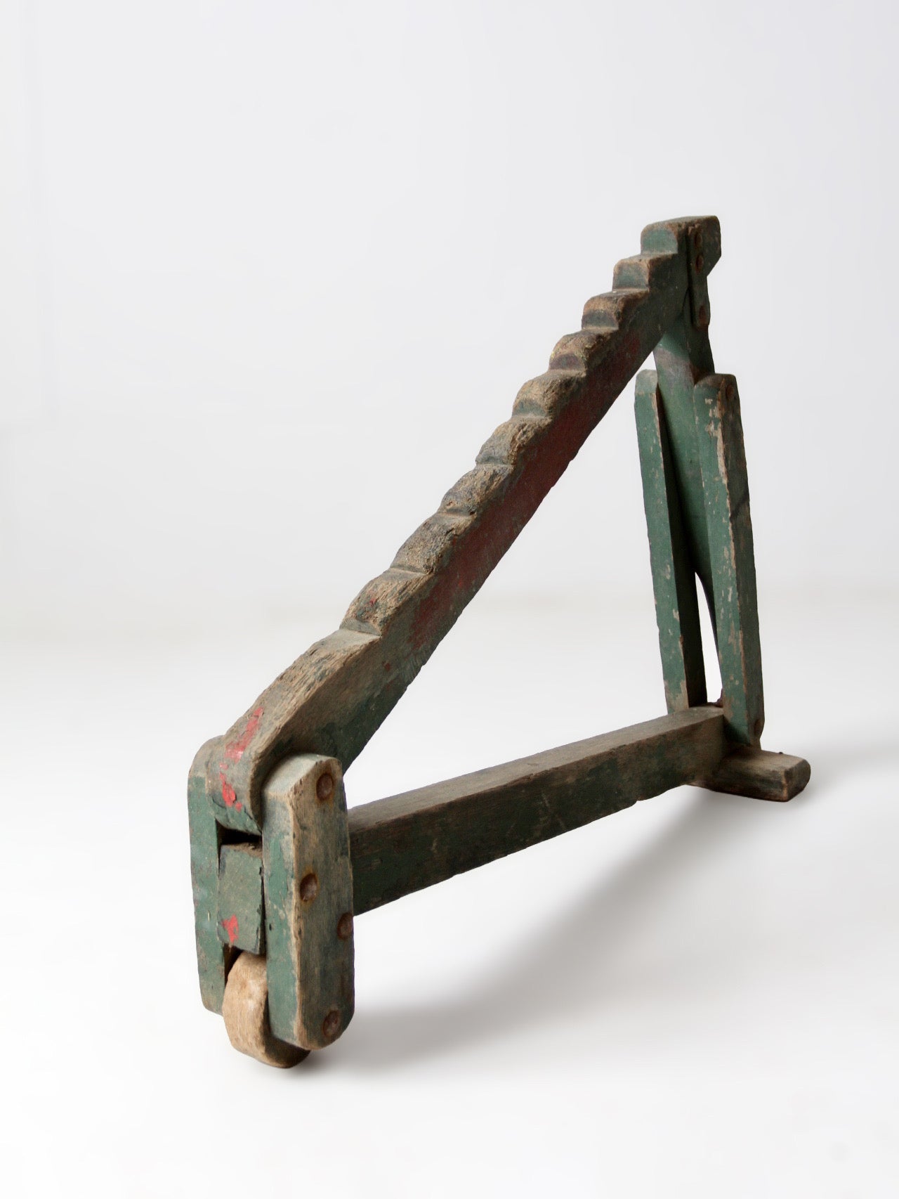 antique primitive wagon jack