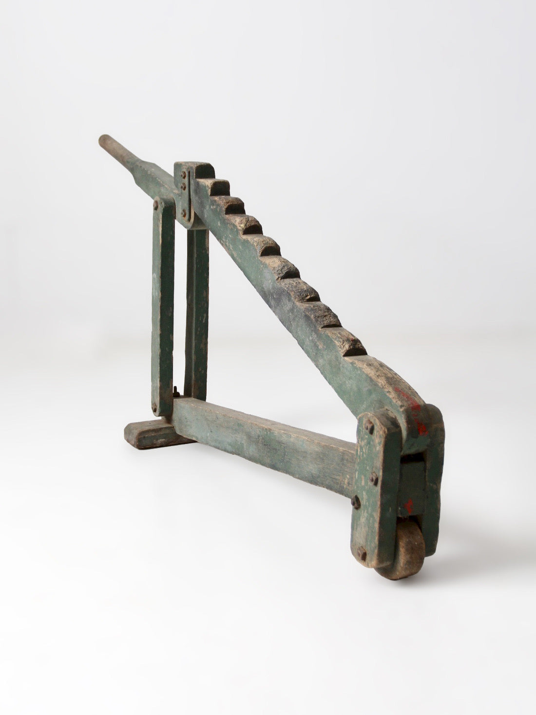 antique primitive wagon jack