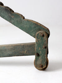 antique primitive wagon jack