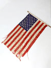 vintage 1960s American flag on pole