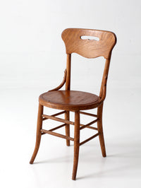 antique Arts & Crafts oak side chair
