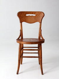 antique Arts & Crafts oak side chair