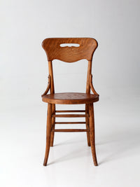 antique Arts & Crafts oak side chair