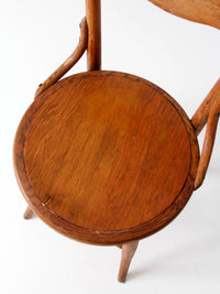 antique Arts & Crafts oak side chair