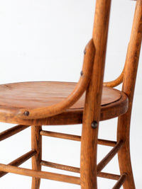 antique Arts & Crafts oak side chair